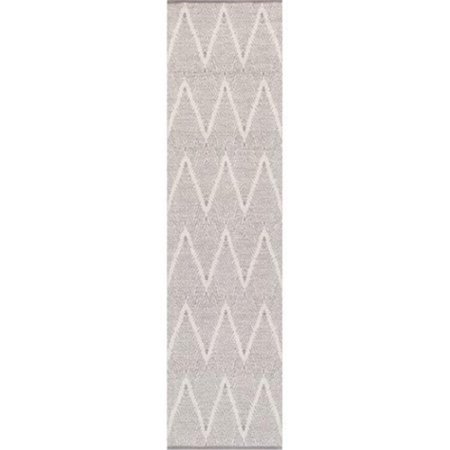 MADE4MANSIONS 4 x 6 ft. Simplicity Collection Hand - Woven Cotton Area Rug, Grey MA1645119